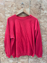 Vintage 90s Hanes Red Minimal Blank Raglan Crewneck Sweater XL